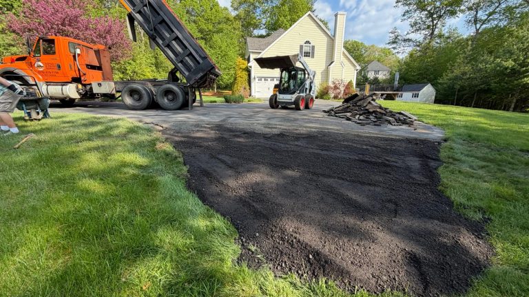 Solid Base installed to repair driveway in Bolton, MA